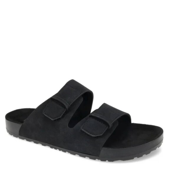 George Men’s Hip Strap Sandals Size 11M Black - Picture 1 of 6